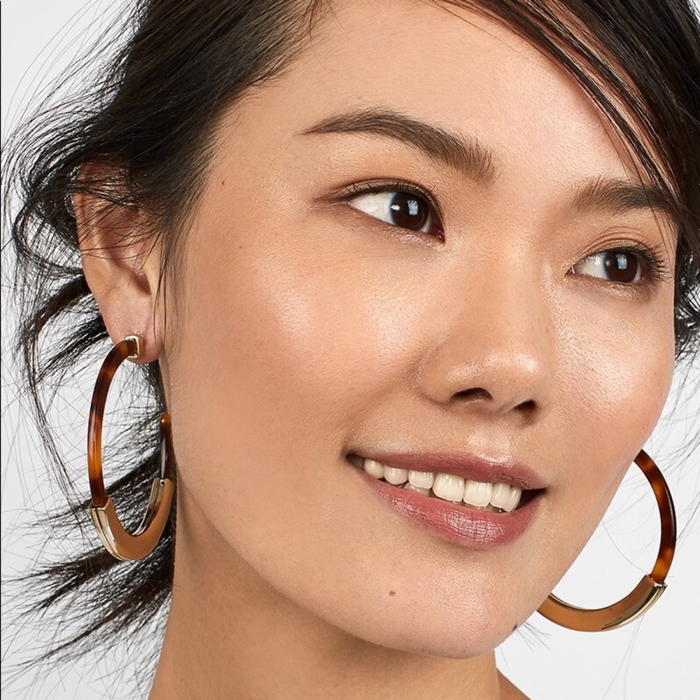NEW Acrylic Hoop Earrings